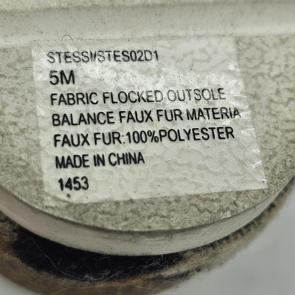 Steven New York Stessi Faux Fur Lined Leopard Slides Size 5 Display Item Nwd's - Picture 6 of 7